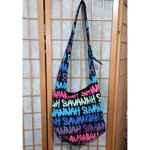 Robin Ruth Savannah Georgia Tote Bag Colorful Graffiti Travel Souvenir Beach Bag